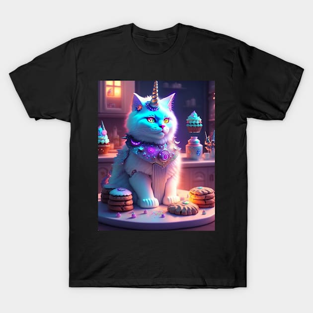 Fantasy Unicorn Ragdoll T-Shirt by Enchanted Reverie